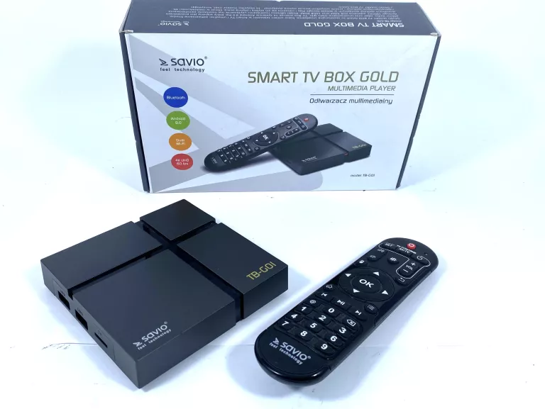 ODTWARZACZ MULTIMEDIALNY SMART TV BOX GOLD SAVIO TB-G01