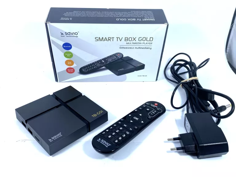 ODTWARZACZ MULTIMEDIALNY SMART TV BOX GOLD SAVIO TB-G01