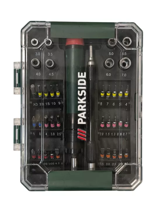 PARKSIDE ZESTAW BITÓW I NASADEK, 40 ELEMENTÓW