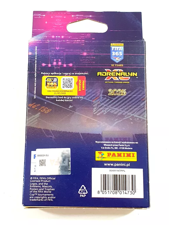 PANINI FIFA 365 MINI PUSZKA KOLEKCJONERA