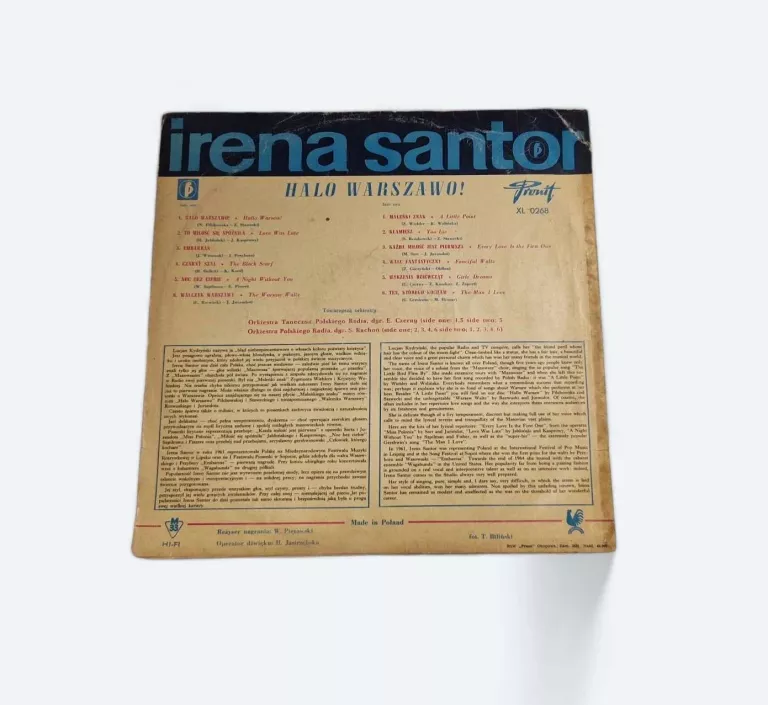 WINYL IRENA SANTOR HALO WARSZAWO