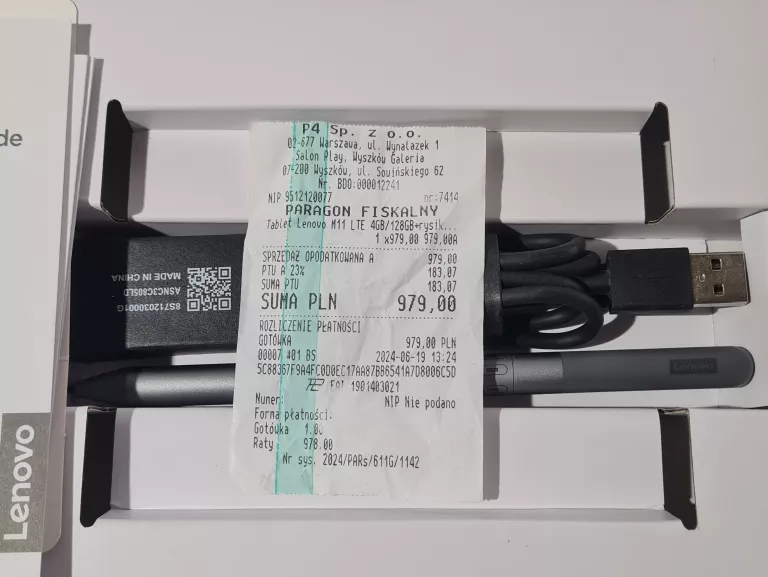 TABLET LENOVO TAB M11 GWARANCJA  SIEĆ PLAY