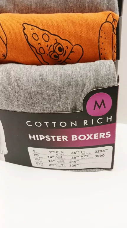 MAJTKI BOKSERKI MĘSKIE SINSAY M 3 PACK HIPSTER BOXERS