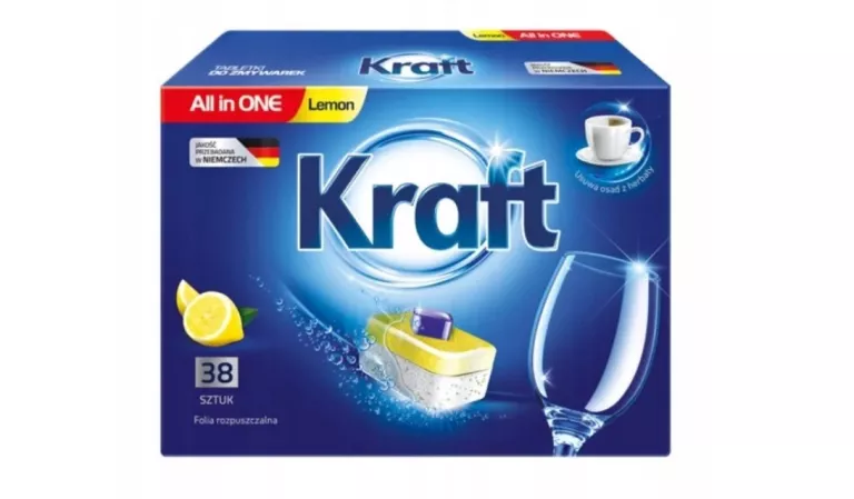 KRAFT TABLETKI DO ZMYWARKI ALL IN ONE LEMON 38 SZT