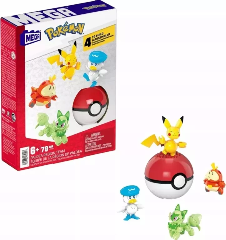 MEGA POKEMON POKEBALL PIKACHU I ZUBAT HXP11 HXP12