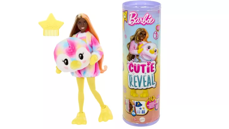 BARBIE CUTIE REVEAL LALKA PINGWIN SERIA KOLOROWE MARZENIA HRK40