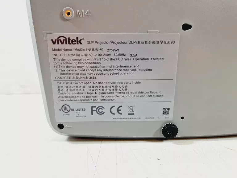 PROJEKTOR VIVITEK D757WT | 1900H | BIAŁY | Z PILOTEM