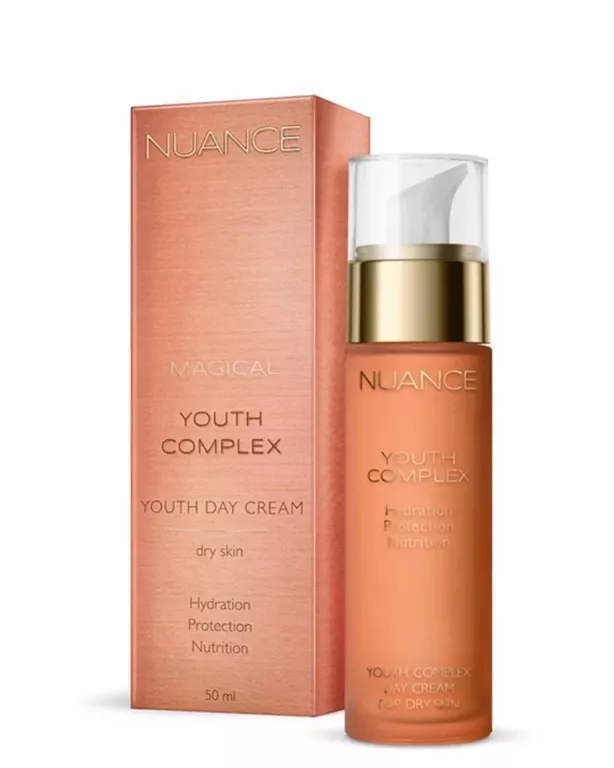 NUANCE YOUTH COMPLEX, KREM NA DZIEŃ DO CERY SUCHEJ, 50 ML