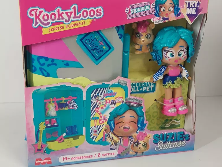 MAGICBOX KOOKYLOOS S SUZIE Q´S SUITCASE WALIZKA SUZIE FIGURKA + ZWIERZAK