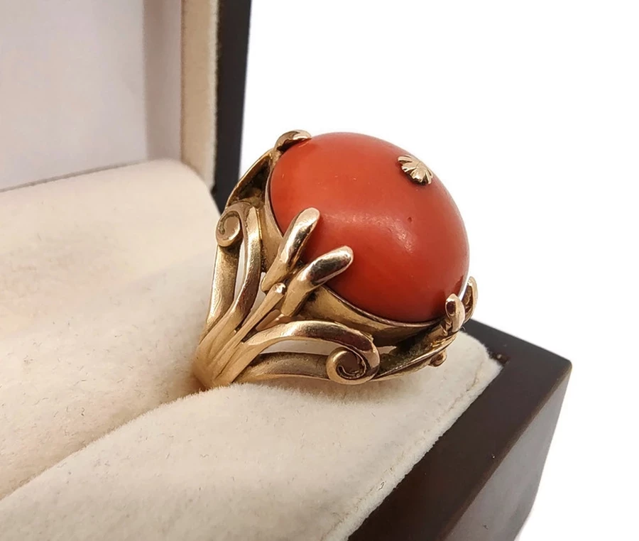 piekny-zloty-pierscionek-z-koralem-p585-1544g-stan-11323-2