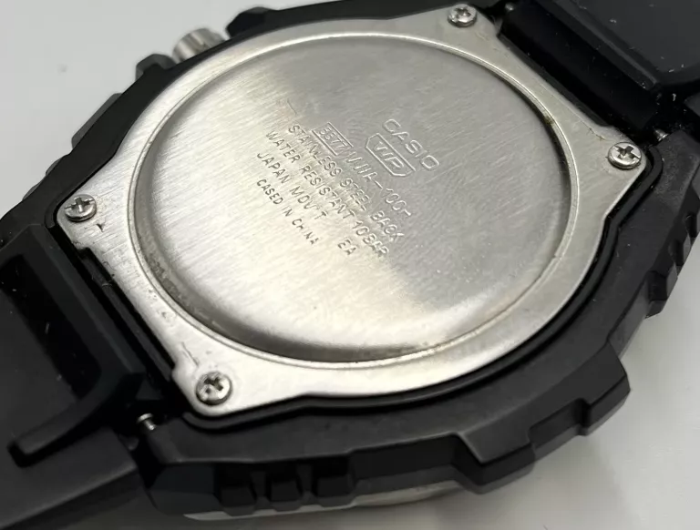 ZEGAREK MĘSKI NARĘCZNY CASIO MWA-100H DUŻA NIEBIESKA TARCZA