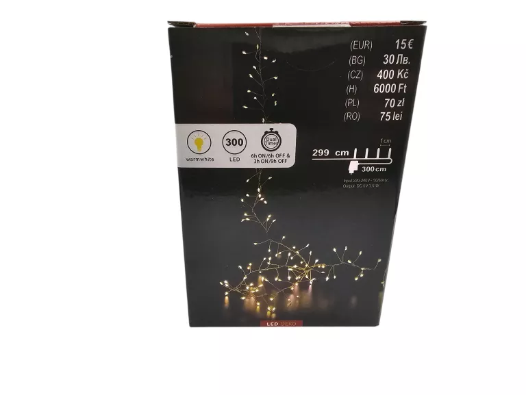 LAMPKI LED DEKO 300CM