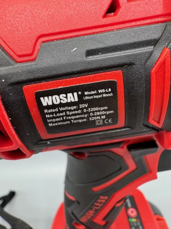 KLUCZ UDAROWY WOSAI WS-L8 2XAKU;LAD;TORBA