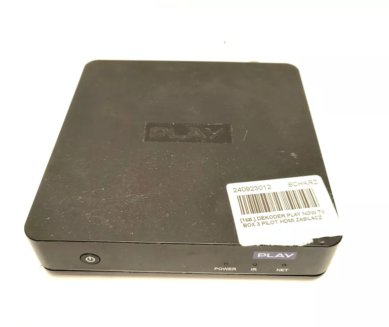 DEKODER PLAY NOW TV BOX 3 PILOT HDMI ZASILACZ