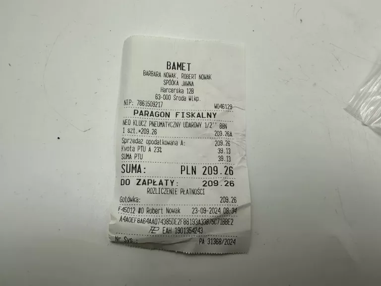 KLUCZ KĄTOWY PNEUMATYCZNY NEO TOOLS 14-012 GWARANCJA