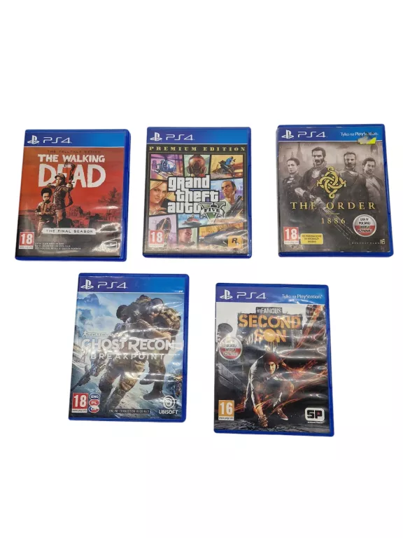GRY PS4 / THE WALKING DEAD / GTA V / THE ORDER / GHOST RECON/ SECOND SON