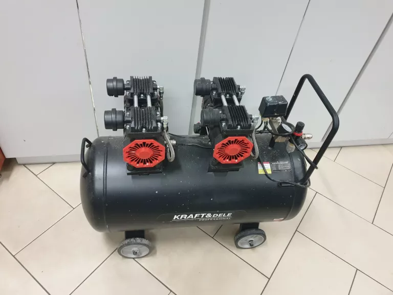 KOMPRESOR BEZOLEJOWY KRAFT & DELE 100L / 2 X 1500W KD1387 GWARANCJA