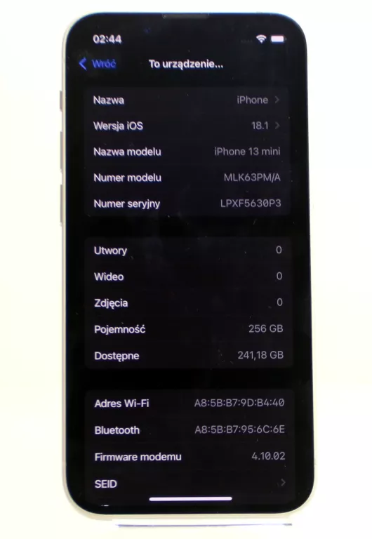 TELEFON IPHONE 13 MINI 256GB BATERIA 90%