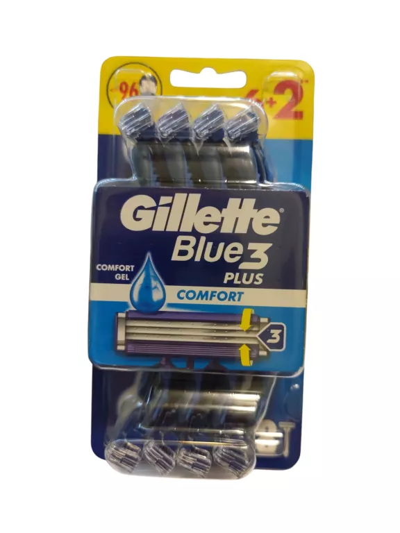 MASZYNKI GILLETTE BLUE 3 PLUS COMFORT 6+2