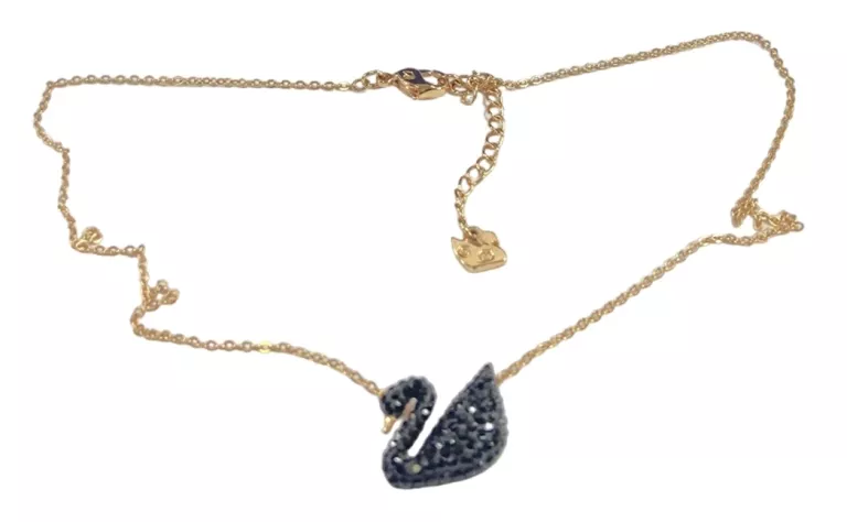 ORYGINALNY NASZYJNIK SWAROVSKI ICONIC SWAN ROSE-BLACK 5204134