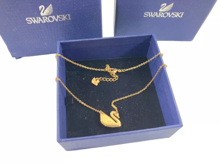 ORYGINALNY NASZYJNIK SWAROVSKI ICONIC SWAN ROSE-BLACK 5204134