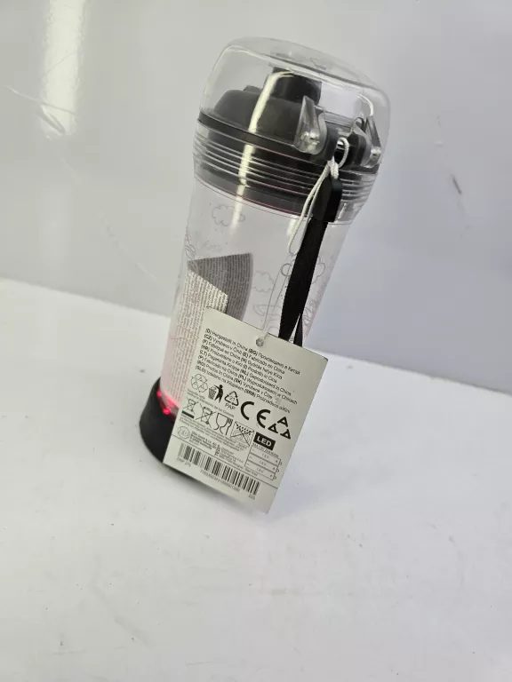 BUTELKA BIDON TEDI LED ŚWIECI NA RÓŻNE KOLORY 414 ML
