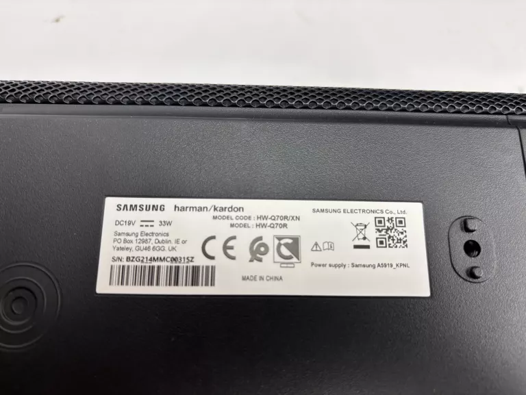 SOUNDBAR 2.1 SAMSUNG HARMAN/ KARDON HW-Q70R