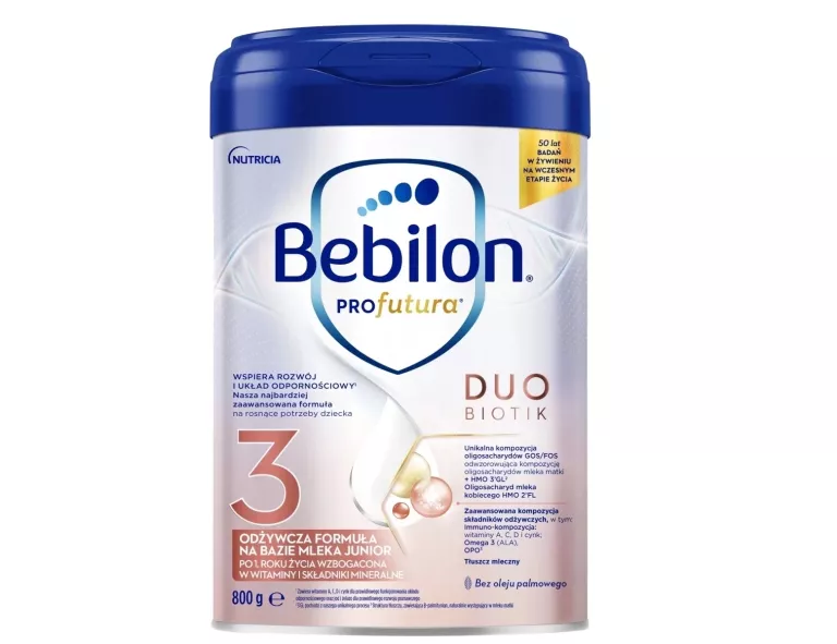 BEBILON PROFUTURA DUOBIOTIK 3 MLEKO MODYFIKOWANE PO 1. ROKU, 800G