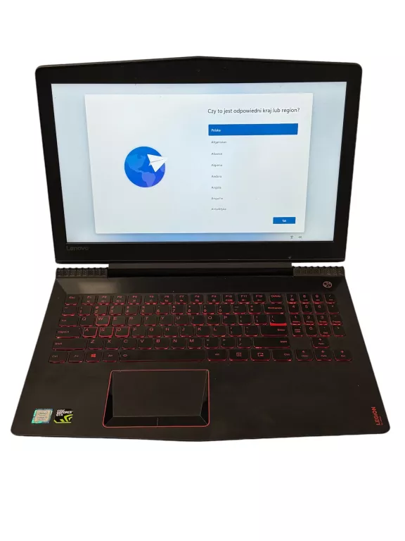 LAPTOP LENOVO LEGION / I7-7700 HQ / 8 GB RAM / GTX 1050 / SSD 240 GB