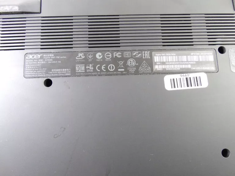 LAPTOP ACER ASPIRE 17 NITRO VN7-792G-74Q4+ŁAD