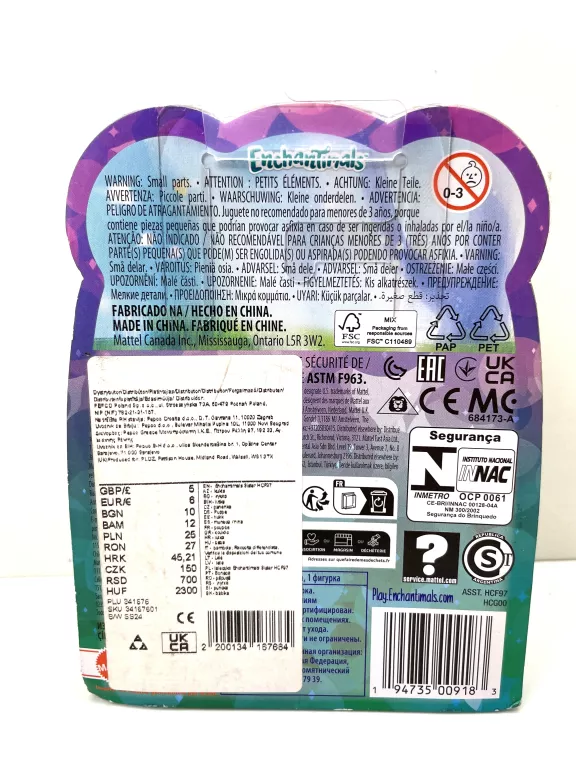 LALKA MATTEL ENCHANTIMALS BEXIE BEAR HCG00