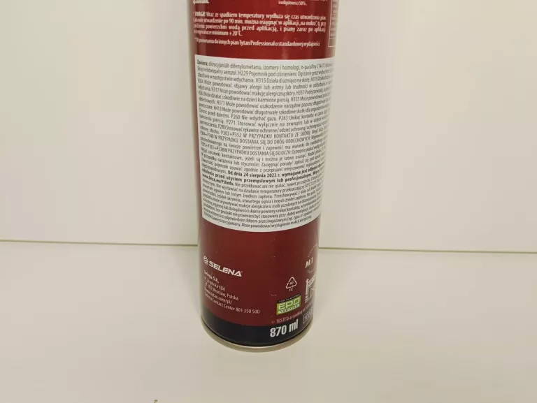 PIANA PISTOLETOWA TYTAN PROFESIONAL 870ML