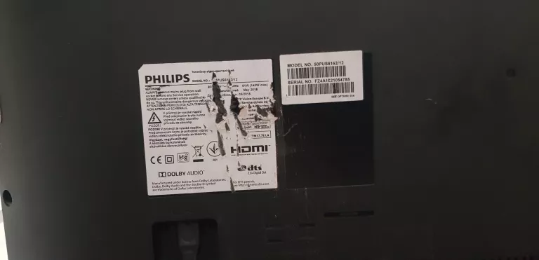 TELEWIZOR PHILIPS 4K SMART TV ANDROID 49PUS6162/12