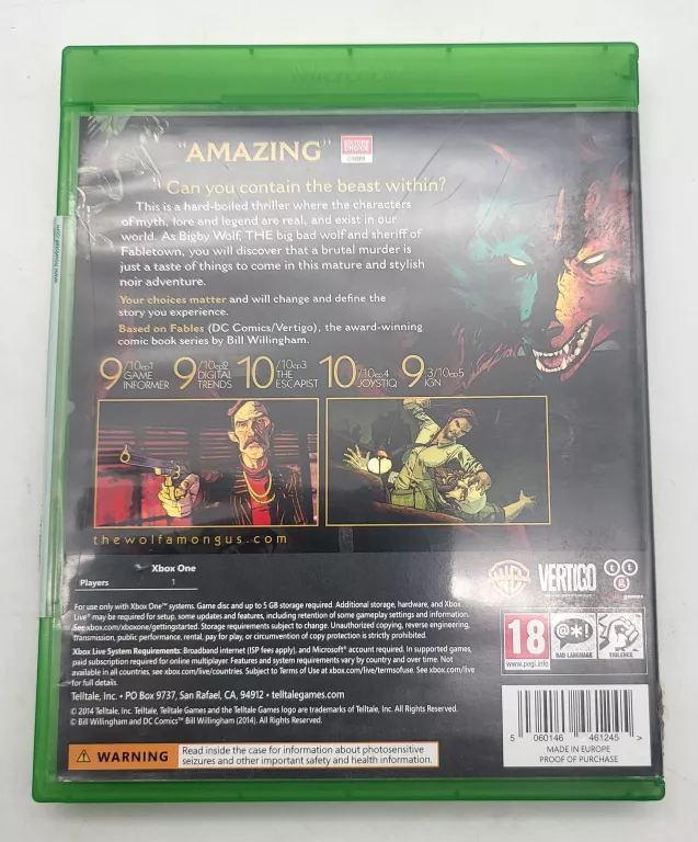 GRA XBOX ONE THE WOLF AMONG US