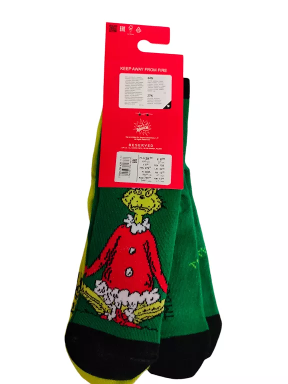 SKARPETKI GRINCH KINDS R.28/30