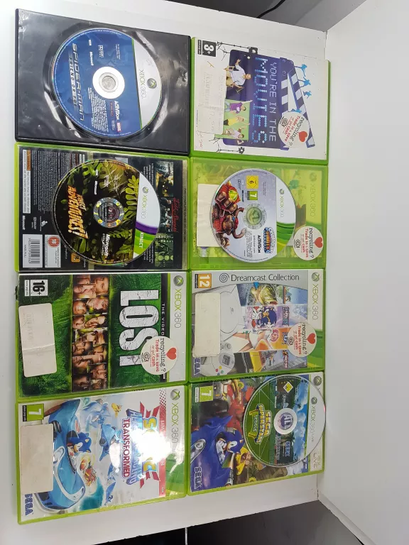 GRY XBOX 360 8 SZTUK