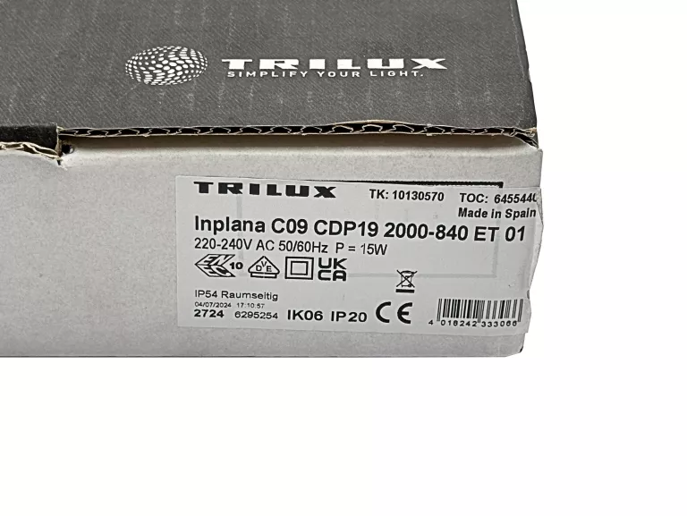 LAMPA PODSUFITOWA TRILUX INPLANA LED C09 CDP19 2000-840 ET 01 6455440