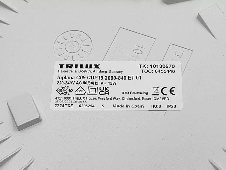 LAMPA PODSUFITOWA TRILUX INPLANA LED C09 CDP19 2000-840 ET 01 6455440