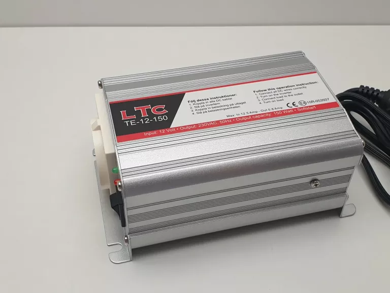 PRZETWORNICA SAMOCHODOWA LTC TE-12-150 150W KOMPLET