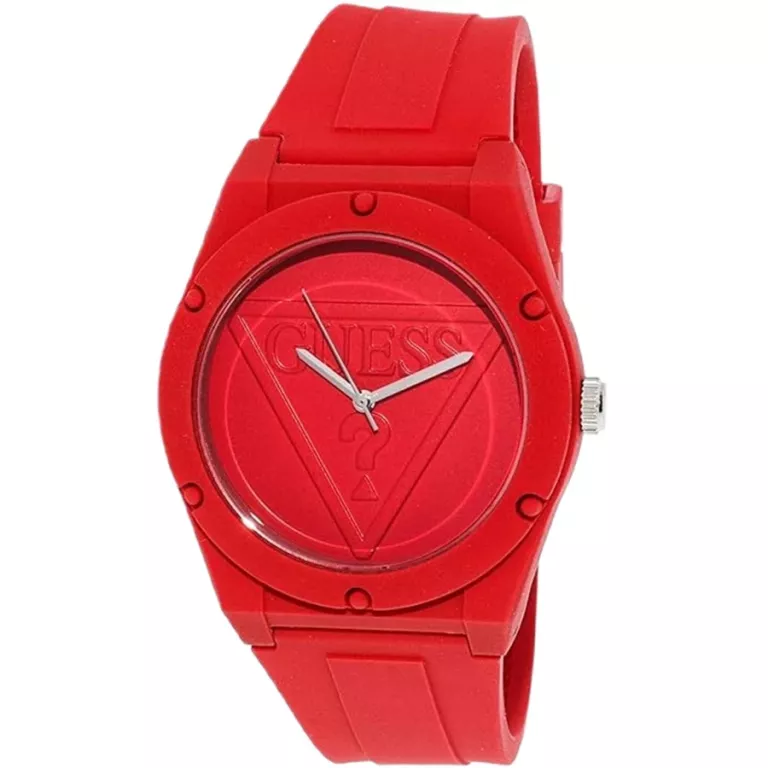 ZEGAREK GUESS WOMEN'S ICONIC U0979L3 RED SILICONE SPORTOWY KOMPLET