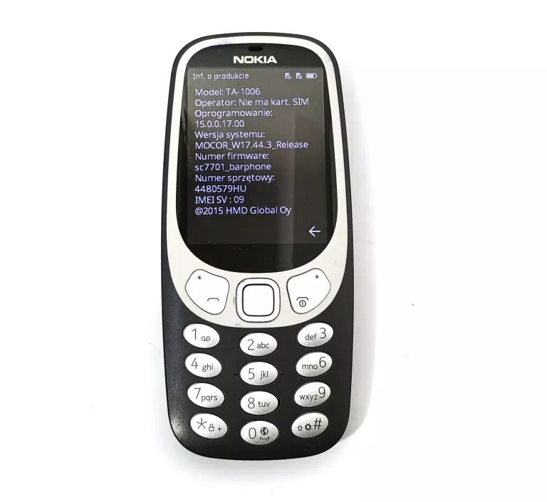 NOKIA 3310 2017 TA-1006 DUAL SIM
