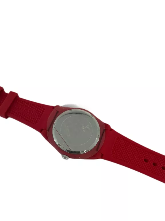 ZEGAREK GUESS WOMEN'S ICONIC U0979L3 RED SILICONE SPORTOWY KOMPLET