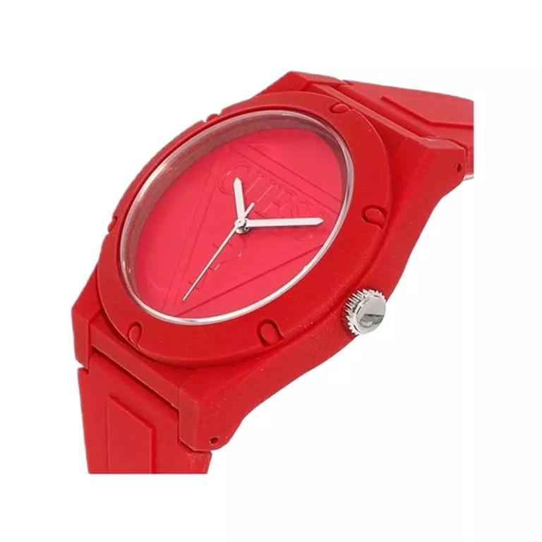 ZEGAREK GUESS WOMEN'S ICONIC U0979L3 RED SILICONE SPORTOWY KOMPLET