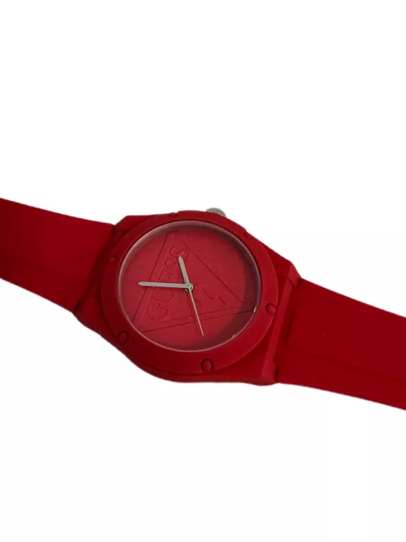ZEGAREK GUESS WOMEN'S ICONIC U0979L3 RED SILICONE SPORTOWY KOMPLET