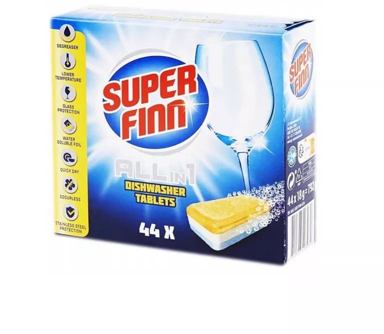 TABLETKI DO ZMYWARKI SUPER FINN ALL IN ONE 44 SZTUKI