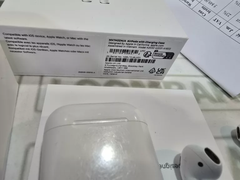 SŁUCHAWKI APPLE AIRPODS 2 MV7N2ZM/A