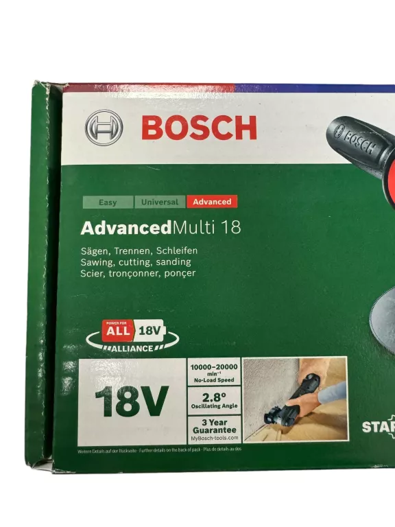NARZĘDZIE WIELOFUNKCYJNE BOSCH ADVANCEDMULTI 18 0603104000 N0WE!