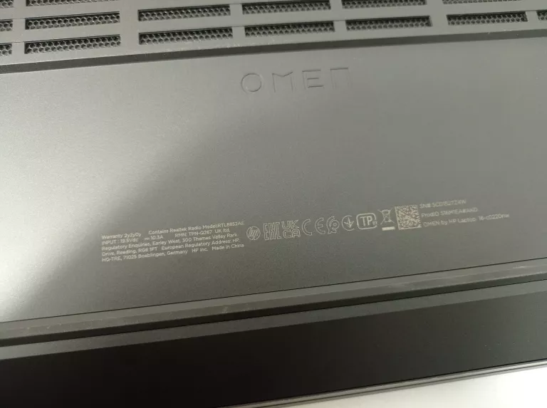 LAPTOP HP OMEN 16-C0220NW