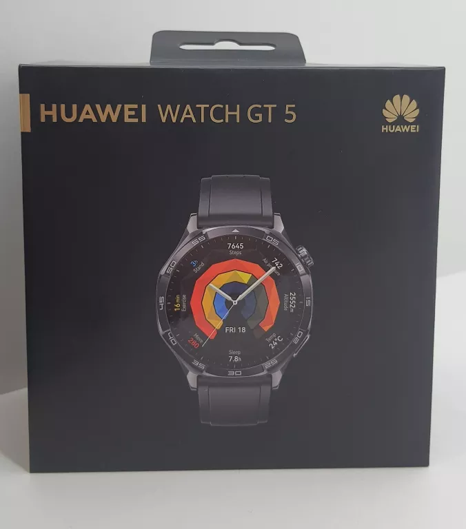 ŚWIEŻUTKI SMARTWATCH HUAWEI WATCH GT 5 46MM VLI-B19 - BLACK