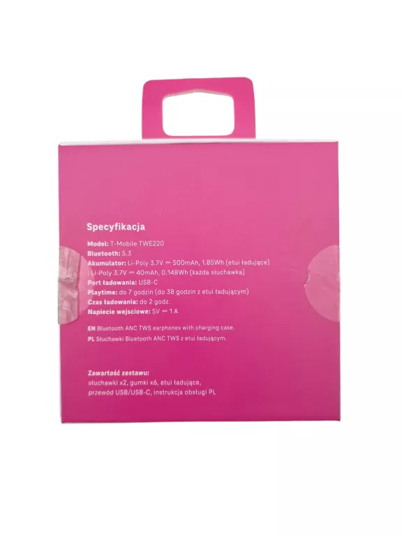 SŁUCHAWKI BLUETOOTH ANC TWS T-MOBILE TWE220